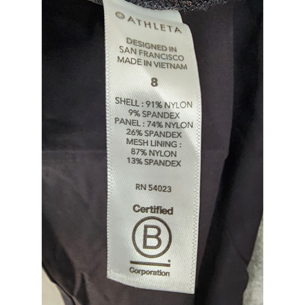 Athleta Highands Hybrid Trek Jogger Pants Womens Size 8 Black Zip Pockets - Picture 10 of 13